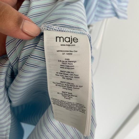 NWT Maje striped dress - Picture 8 of 9